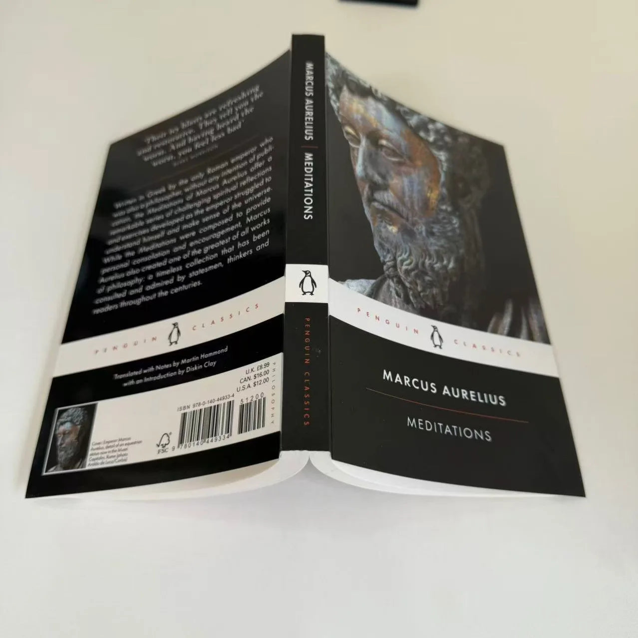 Meditations, the original English version of the philosophical book by Marcus Aurelius, Penguin Classics